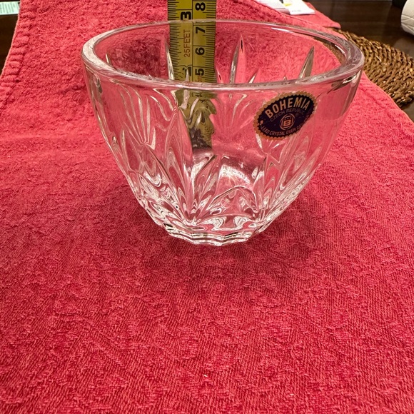 Bohemia Czech Republic Lead Crystal creamer and sugar set, like new - Picture 8 of 12